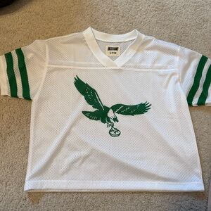 White and Green Sports Jersey